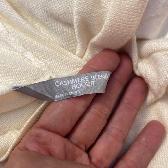 NWT Members Mark Luxury Premier Collection Cashmere Blend Hoodie - Picture 7 of 8